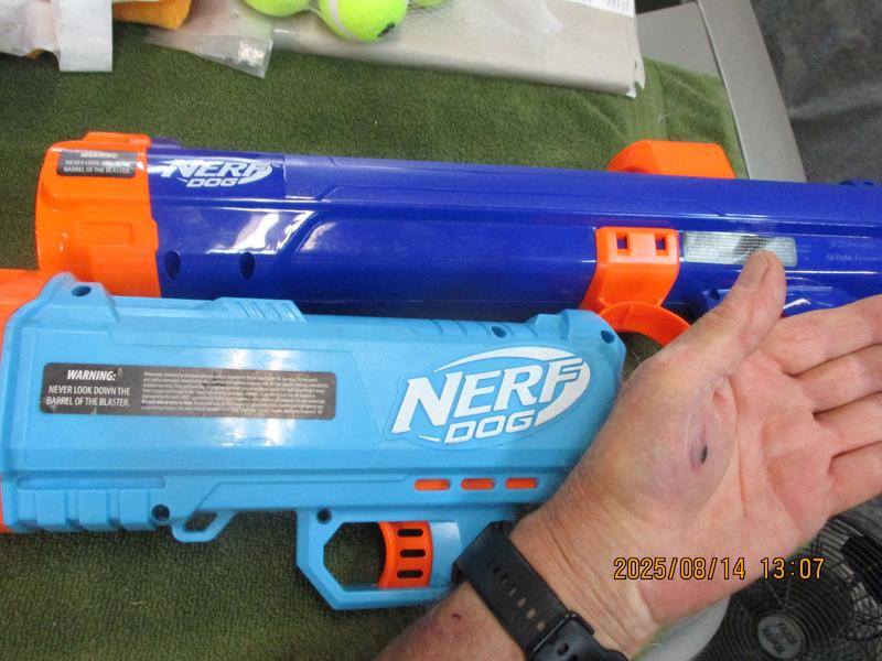 New and old Nerf guns
