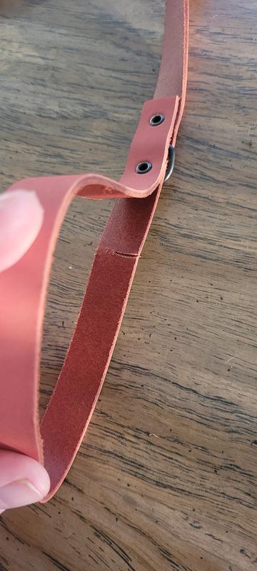 The handle of the leash came with a cut almost all the way through!