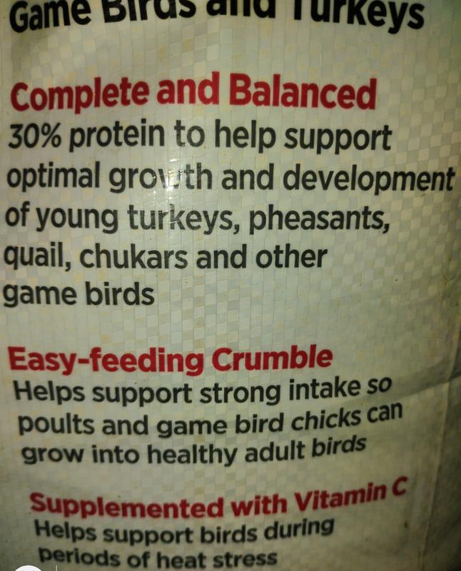 Purina Wild Game Feed 30% Protein