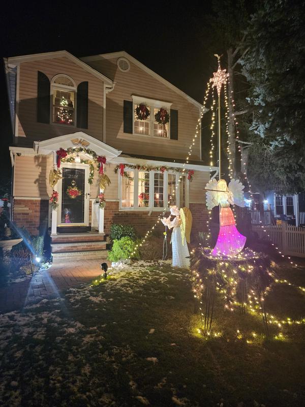 その他 ANGEL CHJMPAGNE Holiday Edition RED 3 ft. Outdoor Animated Fiber-Optic Angel – Mr. Christmas