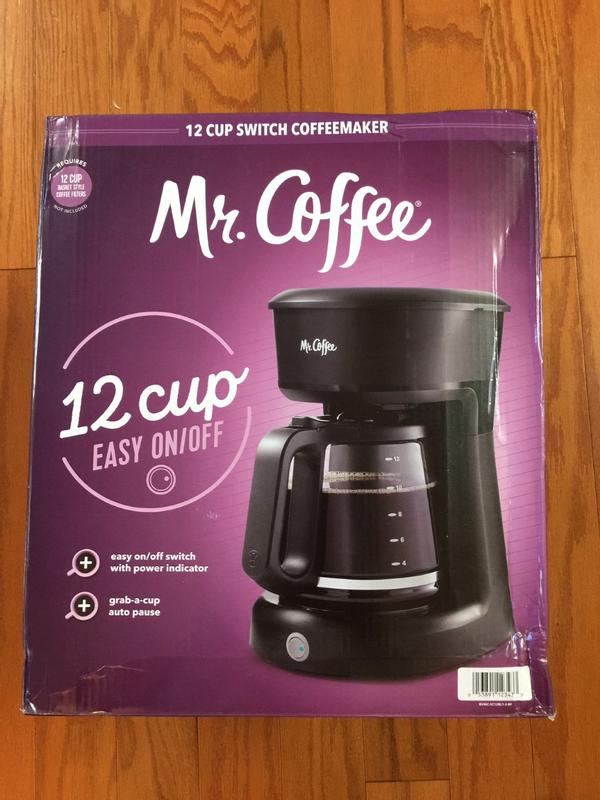 Mr. Coffee 12 Cup Black Switch Coffee Maker