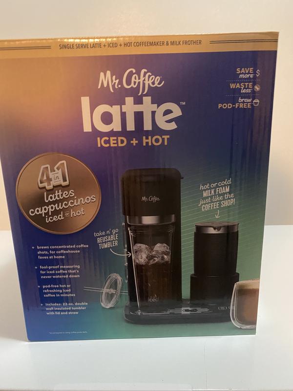  Mr. Coffee 3-in-1 Single-Serve Frappe, Iced & Hot Coffee Maker  & Blender w/Reusable Filter, Scoop, Recipe Book, 2 Tumblers, Lids and  Straws, Lavender: Home & Kitchen