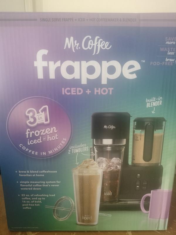 Mr. Coffee 3 In 1 ( Ice or Hot ) Frappe Machine W/ Built-in