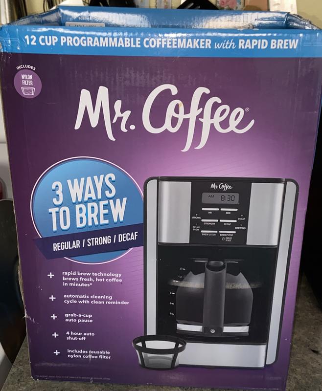 Mr. Coffee 12-Cup Coffee Maker with Rapid Brew System Stainless