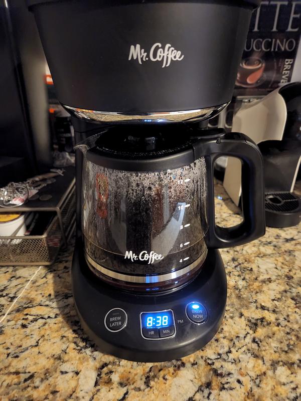 Mr. Coffee 5 Cup Mini Brew Programmable Grey Coffee Maker