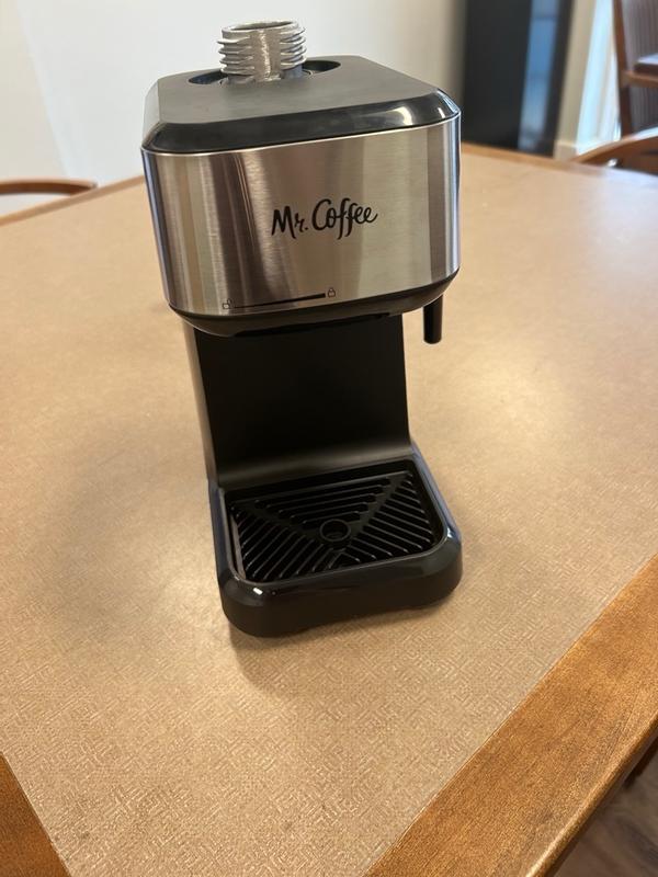 Mr. Coffee 4-Cup Stainless Steel Espresso Machine with Frothing