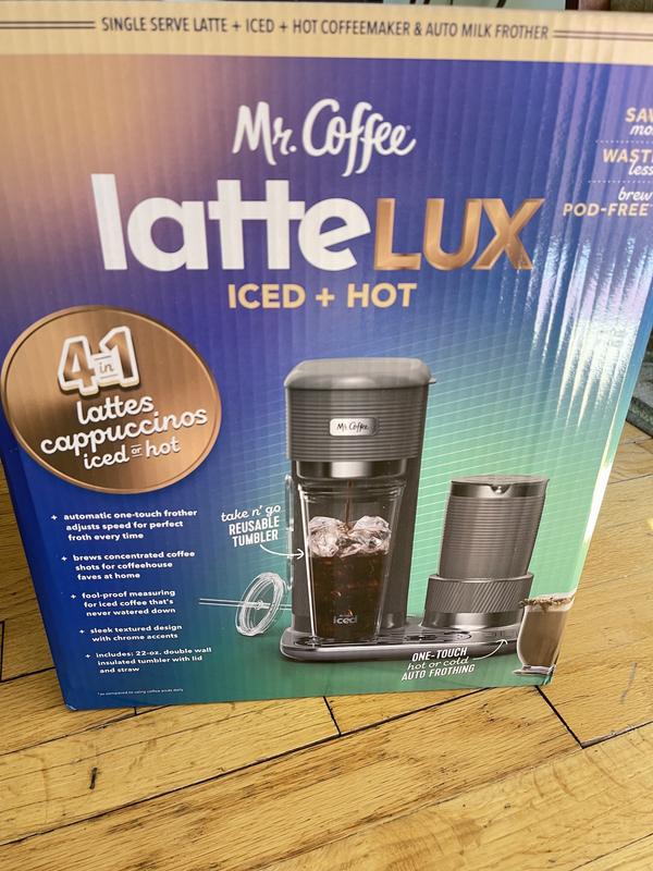 Mr Coffee Latte Lux 4 in 1 Single Serve Iced & Hot Coffee Maker