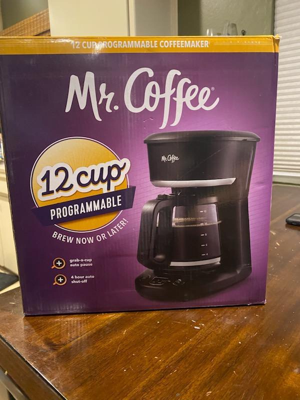  Mr. Coffee Coffee Maker, Programmable Coffee Machine with Auto  Pause, 10 Cups, Stainless Steel : Everything Else