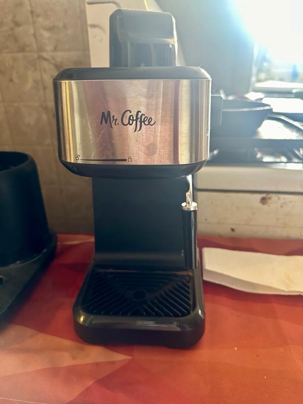 Mr. Coffee 4-Cup Stainless Steel Espresso Machine with Frothing