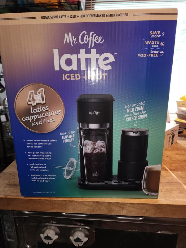 Mr. Coffee 4-in1 Single-serve Latte Iced And Hot Coffee Maker, Coffee  Makers