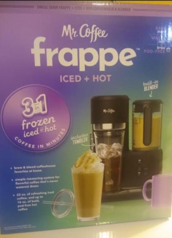 Mr. Coffee 3 In 1 ( Ice or Hot ) Frappe Machine W/ Built-in Blender