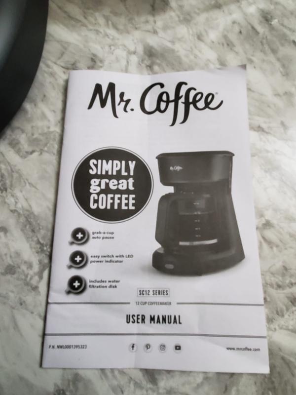 Mr Coffee 12 Cup Switch Black Coffee Maker - Power Townsend Company