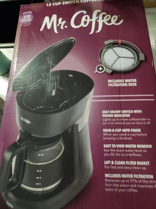 Mr Coffee 12 Cup Switch Black Coffee Maker - Power Townsend Company