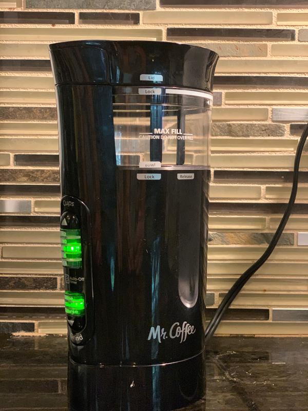 Mr Coffee Electric Coffee Grinder Mill w Chamber Maid Cleaning System