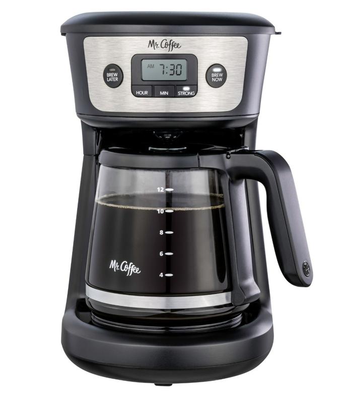 Mr. Coffee 12-Cup in Red Programmable Coffee Maker with Strong Brew  Selector 985120183M - The Home Depot