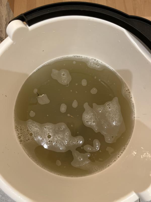 Rewash with old formula immediately after wash with new formula