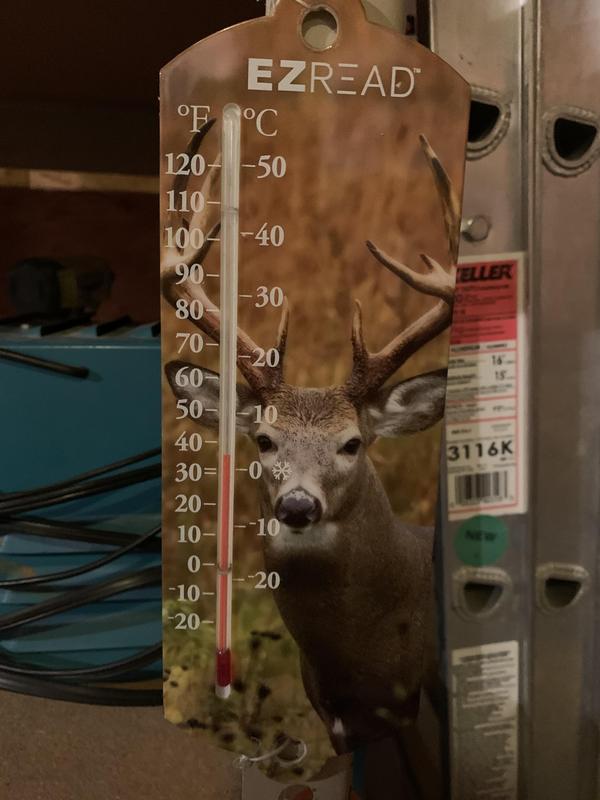 Starting temp inside the shop. It was 27 outside.