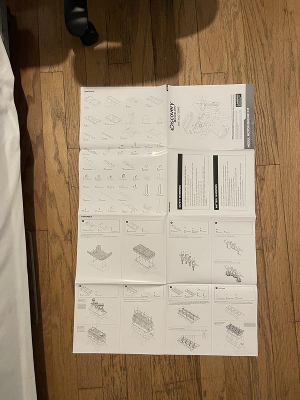 instructions fold out, we ripped thinking it was a booklet