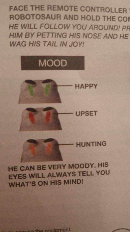 He is in one of his moods.