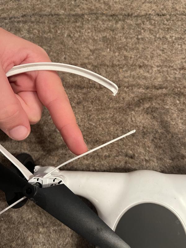 The broken part