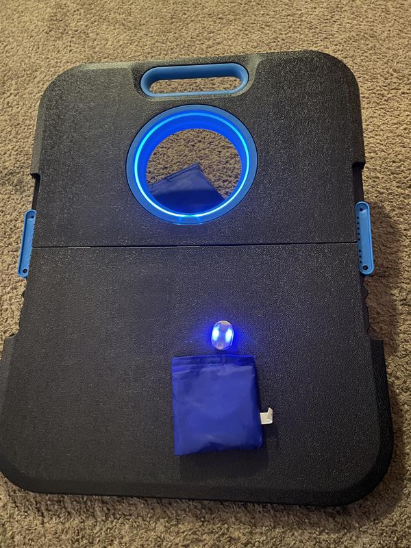 Front with light outside of bean bag