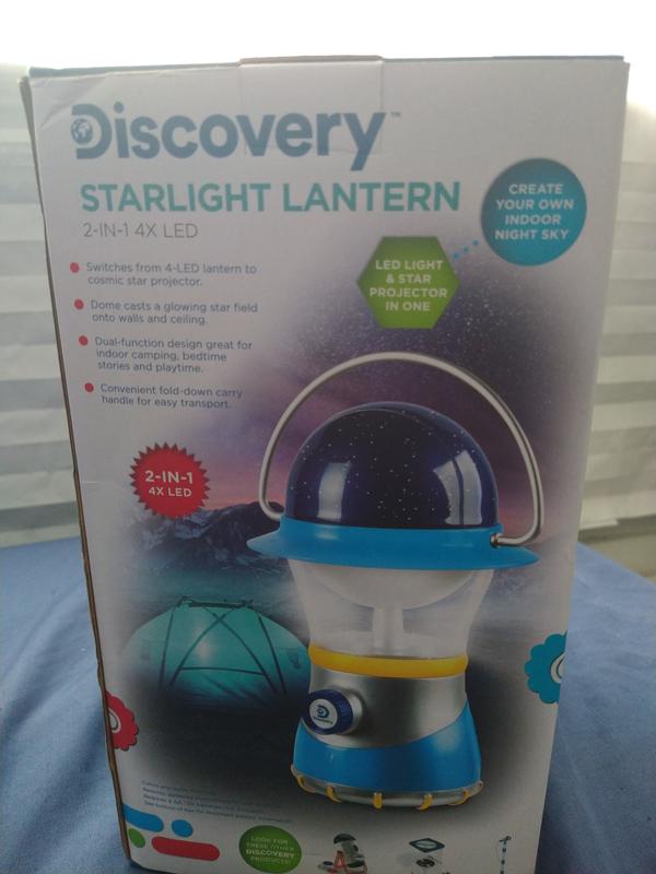 Discovery Kids 2-in-1 4 LED Starlight Lantern and Star Projector 
