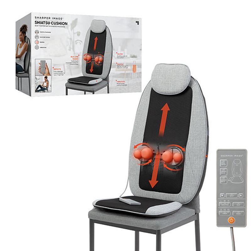 9 Intensity Electric Heated Back Massage Cushion Car Seat Full Body  Massager US