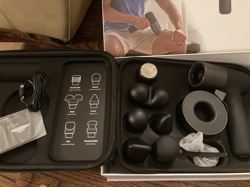 Inside case & attachments