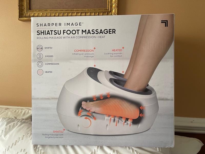 Shiatsu Foot Massager Machine with Heat, 2-in-1 Heated Foot Warmer