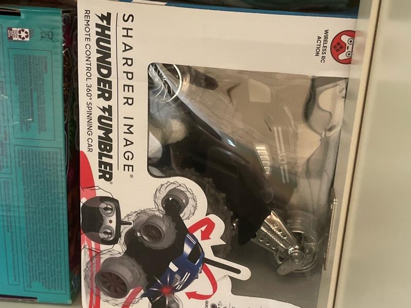 Sharper Image Remote Control Monster Spinning Car Red