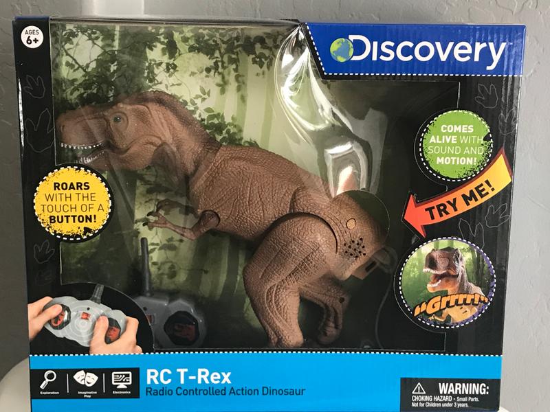 Brown for sale online Discovery Kids Radio Controlled T-Rex Dinosaur Action Figure 