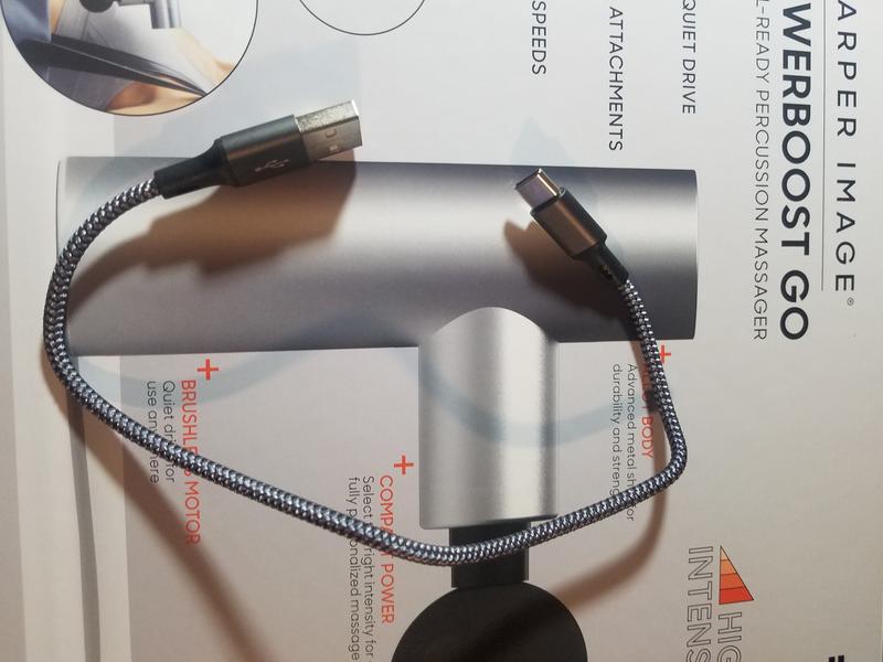 USB cord it comes with!