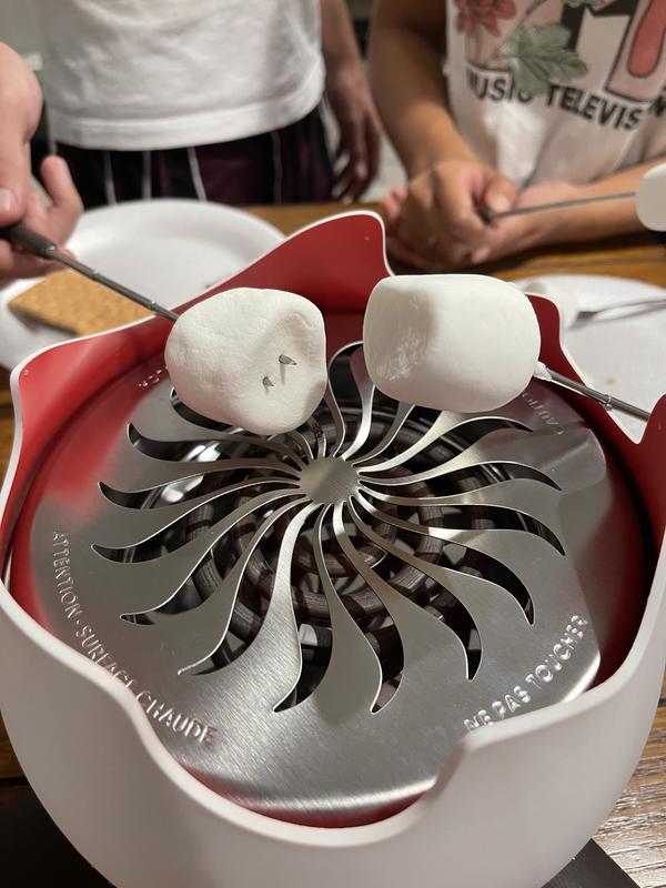 Roasting marshmallows!