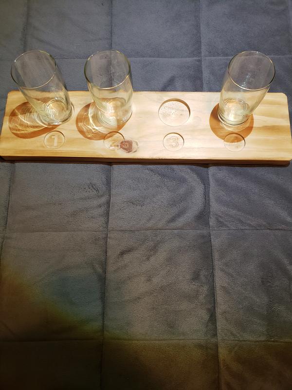 Beer tasting flight set