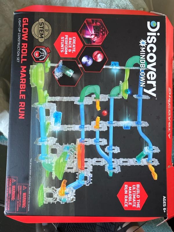 Discovery MINDBLOWN Glow Roll Marble Run Light Up Construction Set Macy s