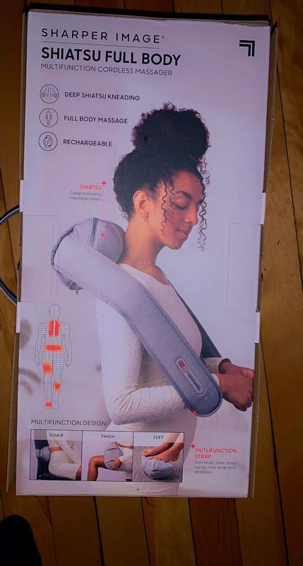 Sharper Image Wireless Realtouch Shiatsu Neck and Back Massager w/ Heat