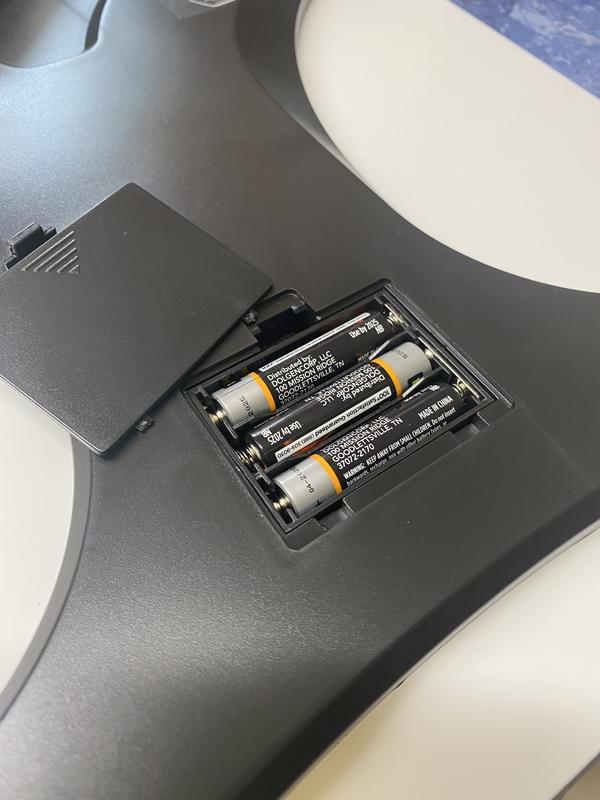 Scale requires 3 Triple AAA batteries