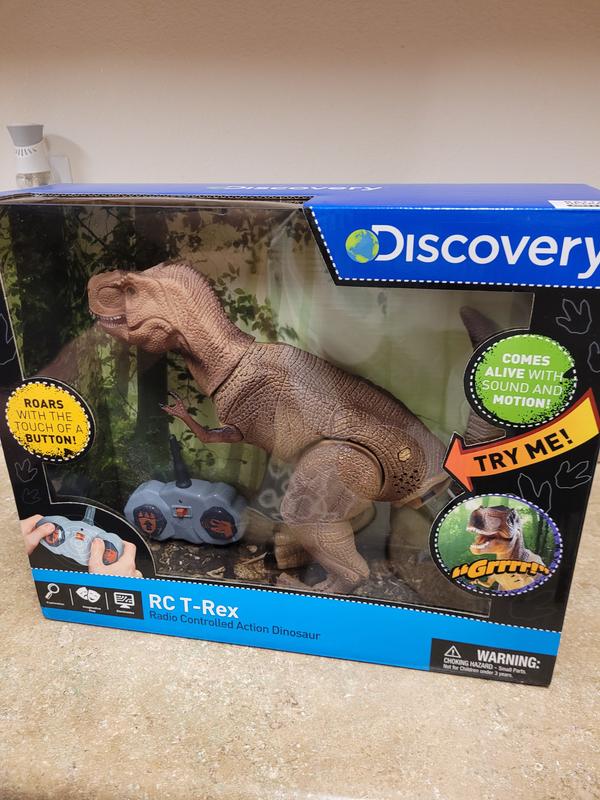 Brown for sale online Discovery Kids Radio Controlled T-Rex Dinosaur Action Figure 