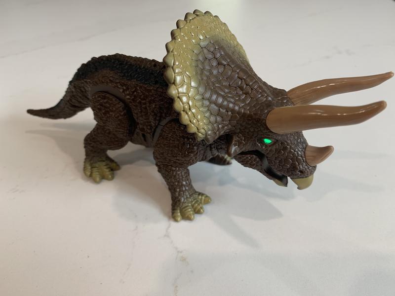 Discovery RC Triceratops has green light up eyes