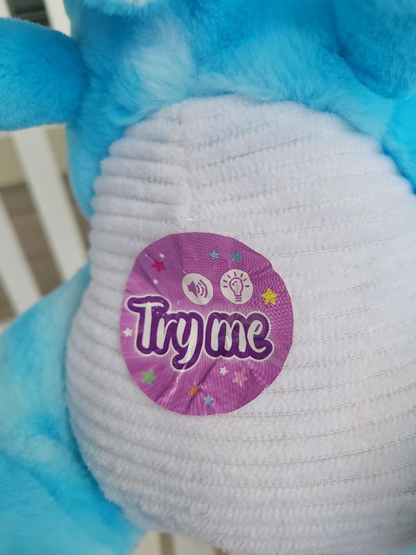 Peluche Elefante Con Luci LED 30 Cm - Morbido Cuscino Con Luce Colorata - Regalo Per Bambini In Rosa/Blu