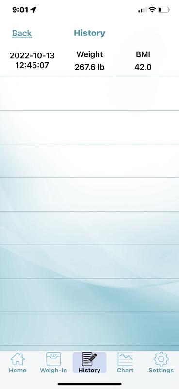 If you save the information, this is how it will appear on the app.