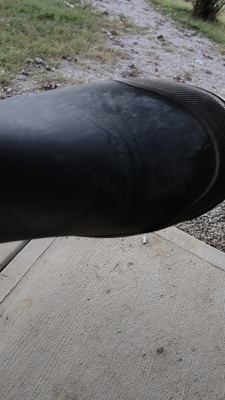 Cracked across the top