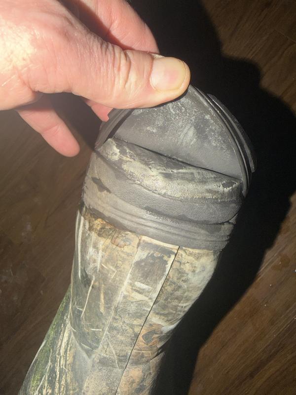 I had to glue them all the way around one boot