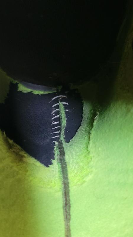 Exposed stitching