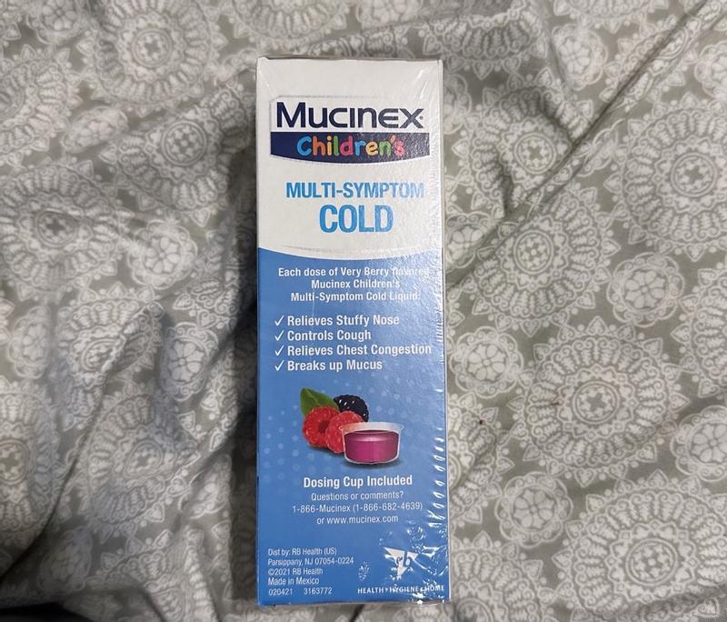 Children's Mucinex MultiSymptom Cold Liquid Very Berry, 40 OFF