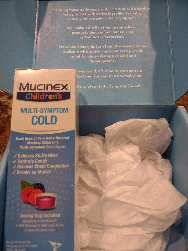 Children's Mucinex MultiSymptom Cold Liquid Very Berry, 40 OFF