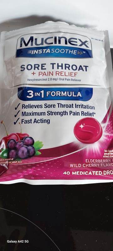 Buy MUCINEX InstaSoothe - Elderberry & Wild Cherry, 20 ct from