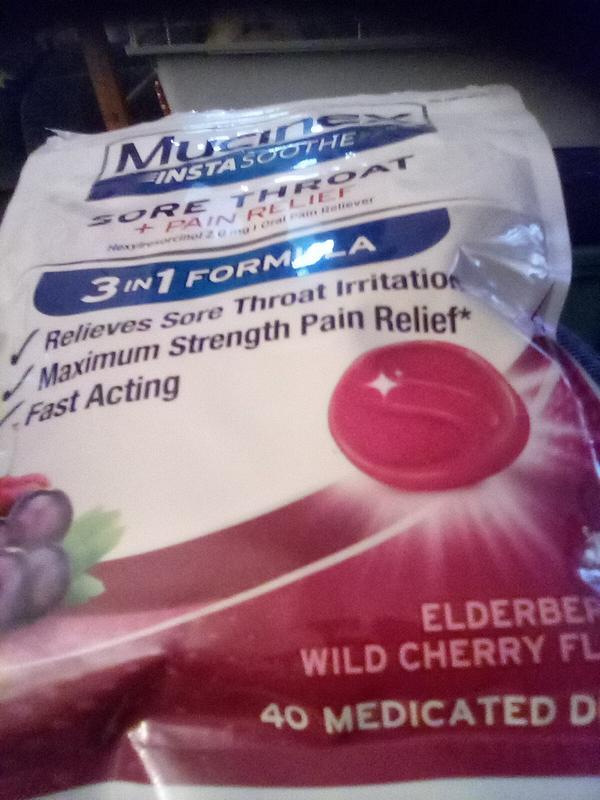 Buy MUCINEX InstaSoothe - Elderberry & Wild Cherry, 20 ct from