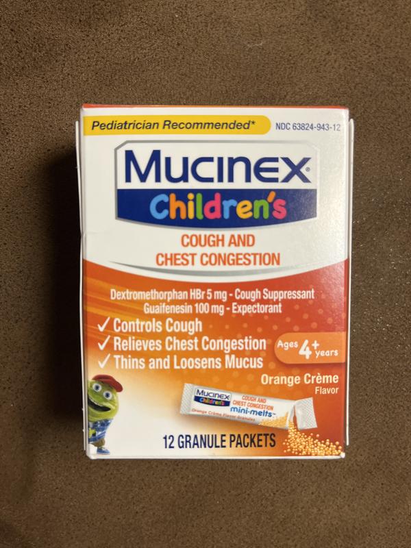 Children’s Cough Mini-Melts - Orange Creme