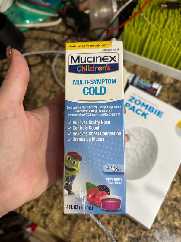 Children's Mucinex MultiSymptom Cold Liquid Very Berry, 40 OFF